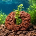 thumbnail image 4 of Aquarium Volcanic Rock Plant Anchor with Planting Ring,Porous Stone for Water Plant Fixing,Safe for Fish Tank Decor and Aquascaping Design, 4 of 5