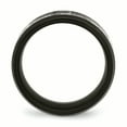 thumbnail image 2 of Stainless Steel Brushed/Polished Black IP Laser Etched Pattern Ring 8 Size, 2 of 6