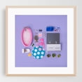 thumbnail image 2 of Dollhouse inventory / purple - Photography Bathroom Decor Pastel Minimalist Modern Art Whimsical Pattern Unframed Wall Art Print 16 x 16 inches, 2 of 9