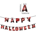 thumbnail image 1 of 2 juegos de pancartas de feliz Halloween, diseño rojo aterrador, calabaza, bruja, repisas de puerta, decoraciones de pared para fiesta de Halloween, 1 of 5