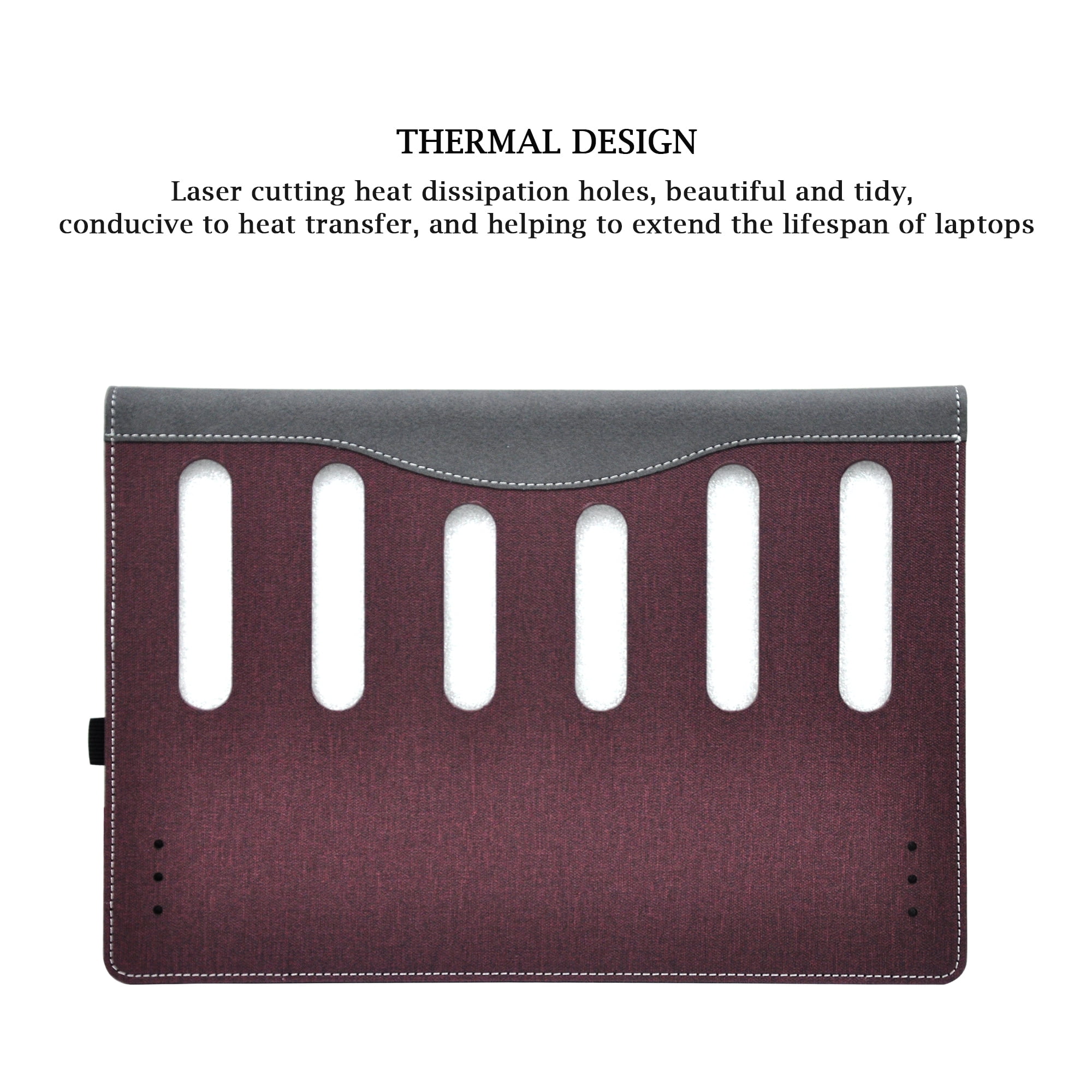 Laptop Case Cover for 13.3 inch HP EliteBook 630 G9 G10 & for HP Probook 630 G8 Notebook PC Sleeve,Detachable PU leather Protective Bag Accessory