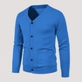 thumbnail image 1 of Aqestyerly Manteau Cardigan à Col en V Ajusté Décontracté pour Homme d'Automne et d'Hiver, 1 of 3