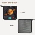thumbnail image 2 of Sikiie Solar System Paper Art Pot Holders Kitchen Insulation Mats Heat Resistant Pot-Holder Oven Anti-Scald Pads for Cooking Baking, 7.1*7.1inch, 2 of 8