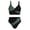 Army Green, variant on Gyujnb Girls Two Piece Swimsuit V Neck Crisscross Wrap Color Block High Waist Bikini Bathing Suit for Beach Pool,13-14 Years