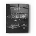 thumbnail image 1 of Epic Art 'Space Shuttle Blueprint Patent Chalkboard' Acrylic Glass Wall Art, 16"x24", 1 of 2