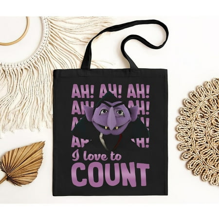 vintage Sesame Street The Count Ah! Ah! Ah! Tote Bag - - to 5X-TH19866