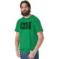 thumbnail image 5 of Free Hugs Cute Optimistic St. Pattys Men's Graphic T Shirt Tees Brisco Brands X, 5 of 6