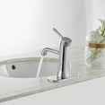 thumbnail image 5 of BWE Bathroom Sink Faucet Chrome Single Hole with Pop Up Drain Stopper with Overflow and Water Supply Hose Single Handle Aerator Spout Lavatory, 5 of 7