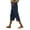Navy, variant on Outfmvch Linen Capri Pants for Women With Pockets Capri Pants with Lace Side Capris Drawstring with Pockets Pull On Elastic Gauze Pants Summer Outfits 2026 Trendy Wide Leg Crop Pants Beige S-2XL