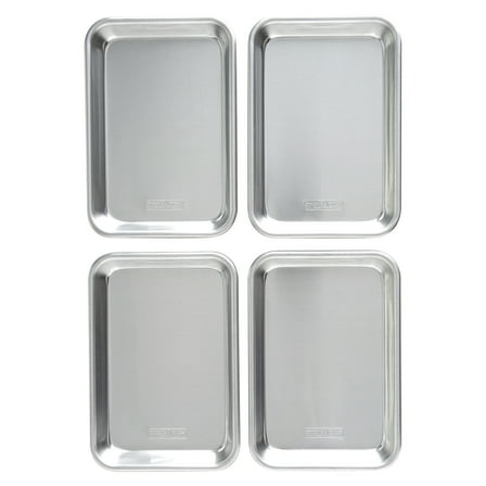 Nordic Ware Naturals Aluminum 4 Pack 1/8 Sheets, 10.1" x 7" x 1.1", Silver