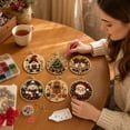 thumbnail image 3 of Wooden Christmas Ornaments DIY Pearl Art Kits for Adults, 5D Diamond Baubles Hanging Set with Gems and Special-Shaped Beads, Complete Festive Decor Craft with Jute Twine for Holiday Tree Decorations, 3 of 7
