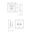 thumbnail image 2 of 380 SDB 11P SMT RCAL RCS CP 1-Cyl Square Deadbolt - Venetian Bronze, 2 of 8