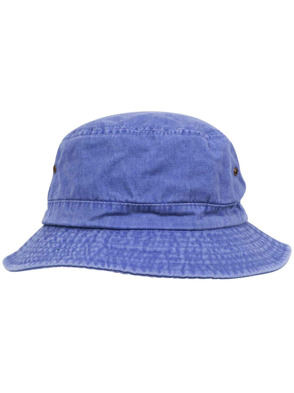 Top Headwear Washed Design Bucket Hat, Royal S/M