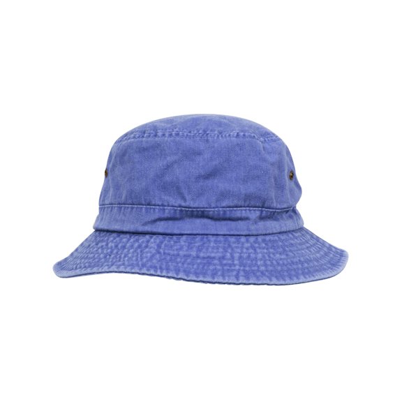 Top Headwear Washed Design Bucket Hat, Royal M/L