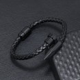 thumbnail image 3 of Pulsera para Hombre de Clavo Piel Vegana y Acero Inoxidable, Modelo Pulsera de Clavo, Brazalete de Cuero Piel Vegana, 3 of 5