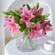 thumbnail image 5 of Lirio de plástico simulado caliente, flores artificiales de alta gama, decoración del hogar, flores artificiales, lirios simulados de plástico, 5 of 6