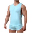 thumbnail image 2 of Ensemble de Shorts de Sport Décontractés pour Homme, Col Rond, Couleur Unie, 2 of 4