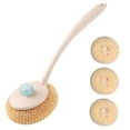 thumbnail image 5 of PAMINGONO Kitchen Dishwashing Brush Ergonomic Handle 1 Set (1 Brush + 3 Replacement Heads) Beige, 5 of 8