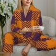 thumbnail image 6 of Hirioo Fall Buffalo Plaid for Women's Pajama Sets 2 Piece Pjs Women's Long-Sleeved Pajama Set Button Down Sleepwear,S-XXL-Medium, 6 of 7