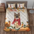 thumbnail image 2 of Happy Thanksgiving German Shepherd with Turkey Pumpkins Autumn Vibes Quilt Bedding Set Alsatian Dog Lover Gifts 1 Blanket Bed Cover 2 Pillowcases - 12018, 2 of 5