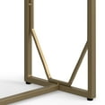 thumbnail image 3 of Simpli Home Selma Contemporary 20 inch Wide Metal and Wood Accent Side Table in Cognac, 3 of 7