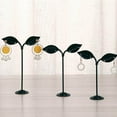 thumbnail image 4 of ziyahi 3x Iron T Bar Earring Necklace Jewelry Display Stand Rack Black-Leave, 4 of 9