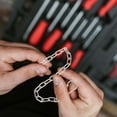 thumbnail image 4 of 2Set Toilet Flapper Replacement Chains Stainless Steel for Toilet Handle Lift Chain 9.7X0.5X0.04in, 4 of 9