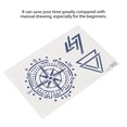 thumbnail image 2 of Tatuajes Temporales Impermeables, Impermeable de larga duración Etiqueta autoadhesiva del tatuaje, Plantilla de patrón de tatuaje temporal Papel, Patrón de tatuaje para hombres (#4) Unbranded JM26138-04, 2 of 8