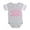 Heather Gray, variant on - 2 Pink Zodiac Aquarius - Cute Infant Baby Football Bodysuit