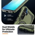 thumbnail image 6 of Dteck Magnetic Case for Samsung Galaxy S23 Plus,Shockproof TPU+PC Ring Holder Case Compatible with Mag Safe Military Drop Protection Kickstand Back Cover,Green, 6 of 7