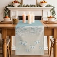 thumbnail image 2 of Table Runner 72 Inches Long for Kitchen Dining, Blue Coastal Crabs Dresser Scarf Farmhouse, Dining Table Decorations for Wedding/Parties, Summer Beach Ocean Abstract Art 18 x 72 In, 2 of 8