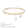 thumbnail image 2 of TINGN Ankle Bracelets for Women, 14K Gold Plated Beaded Chain CZ Anklet Gold Anklets for Women Teen Girl Gifts, 2 of 5