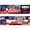 Set 1, variant on Joe Biden Democrat Bumper Stickers for 2024 Presidential Elections, Vibrant Red and Blue American Flag Design – Decals & Accessories for Cars, Trucks, Vehicles | 3 x 10" | 2 per Pack (Set 1)