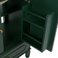 thumbnail image 6 of GDF Studio Modern 30" Bathroom Vanity with Ceramic Sink, Soft-Close Doors, Adjustable Shelf, Dark Green, 6 of 15