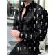 thumbnail image 1 of Cárdigan de lujo de moda para fiesta de graduación para hombre, camisa de solapa con botones y talla grande para eventos sociales, top informal con estampado de manga larga en dorado, morado y azul, 1 of 6