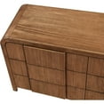 thumbnail image 6 of Meridian Furniture Fluted Walnut Oak Veneer Dresser, 6 of 13
