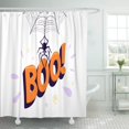 thumbnail image 1 of ABPHQTO Araña de dibujos animados de Halloween Boo colgando y sosteniendo la cortina de ducha 152x180 cm ABPHQTO PKNMT60x72Shower-6559, 1 of 2