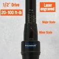 thumbnail image 2 of Precisebuilt 1/2" Drive 20-100 ft-lb Click Tech Torque Wrench, 2 of 5