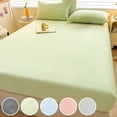thumbnail image 1 of Sentmoon Drap-Housse Format Grand Ensemble de Drap-Housse et de Couvre-Lit avec Poches Profondes Conçu en Matériau Ultrafin Doux en Peluche Résistant au Rétrécissement et à la Décoloration et pour l'Entretien, 1 of 7