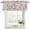 Navy blue, red, linen, variant on 2 Pack Grey Red Botanical Valances for Windows Bedroom Living Room Window Treatments, Rustic Country Spring Floral Summer Leaf Rod Pocket Valance Drapes Short Kitchen Curtains Over Sink 54"x18"