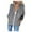 Gray, variant on Womens Plus Size $5,Womens Hoodie Full Zip Long Sleeve Lightweight Sweatshirts Pockets Jacket Coat