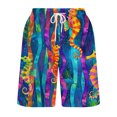 JingHai Swimming Trunks for Men Straight Wid Leg Low Waist Board Shorts