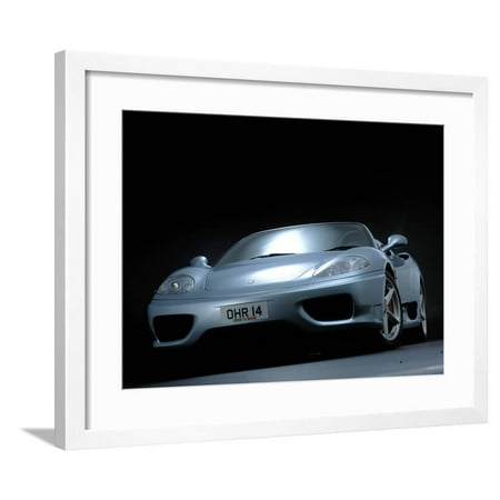 24 Ferrari 360 Spider - 2001 Ferrari 360 Modena spider Framed Print Wall Art