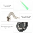 thumbnail image 4 of Miangastore Black Rubber Water Pump Handle for Hand Pump with Stainless Steel Design Fits Most Well Pumps, 4 of 8