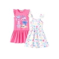thumbnail image 1 of Vestido Disney Stitch para niña pequeña, paquete de 2 unidades, rosa intenso y blanco, 9-10 años, 1 of 6