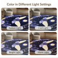 thumbnail image 7 of ODIKA 9'x12' Washable Area Rug Non-Slip, Chair-Friendly Witchy Mystical Moth Medallion With Celestial Stars Moons Floral for Dining Room, Basement, Large Office, 7 of 7