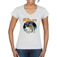 thumbnail image 2 of Wild Bobby, Cute Pug Life Living, Animal Lover, Women Standard V-Neck Tee, White, XX-Large, 2 of 4