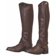 thumbnail image 3 of TuffRider Adult Grippy Grain Half Chaps Tall Chocolate XL, 3 of 3