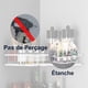 thumbnail image 2 of Estante de ducha de esquina, almacenamiento de baño puede soportar 5 kg de peso, estante de ducha sin perforación, inoxidable para carrito de ducha - blanco (A), 2 of 5