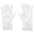 thumbnail image 1 of Guantes lindos de vestir de princesa para niñas, manoplas, accesorios de disfraces para fiestas de disfraces, regalos de cumpleaños y Navidad, color blanco lechoso, 1 of 14